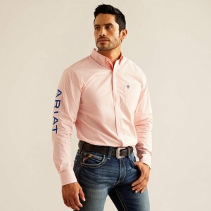 Orange Ariat Pro Series Team Gerson Fitted Shirt | 23HGSPWLU