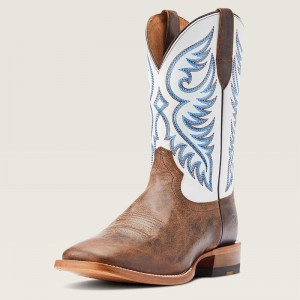 Pecan Brown Ariat Wiley Western Boot | 42HEOJCWD