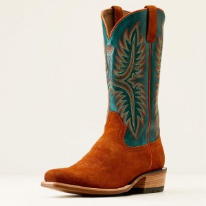 Penny Roughout/Ancient Turquoise Ariat Futurity Rider Cowboy Boot | 14UNSLHPE