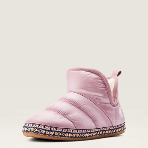 Pink Ariat Crius Bootie Slipper | 01RPVKQBJ