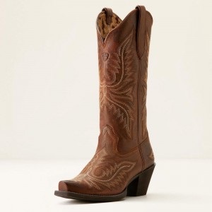 Rafter Tan Ariat Round Up Collins Western Boot | 12UXSRIPV