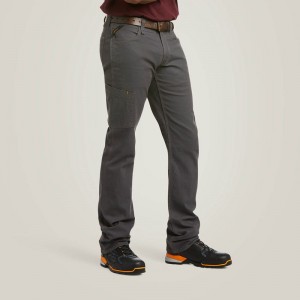 Rebar Gray Ariat Rebar M4 Low Rise Durastretch Made Tough Stackable Straight Leg Pant | 71UMDFKSJ