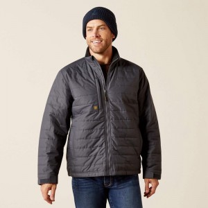 Rebar Grey Ariat Rebar Cordura Ripstop Lightweight Insulated Jacket | 95WYRBCPF