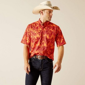 Red Dwarf Ariat Venttek Outbound Classic Fit Shirt | 85EGXTULP