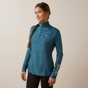 Reflecting Pond Ariat Laguna 1/4 Zip Top | 67SYGHBPI