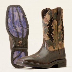 Rich Brown Ariat Ridgeback Venttek Western Boot | 59GMKDEFS