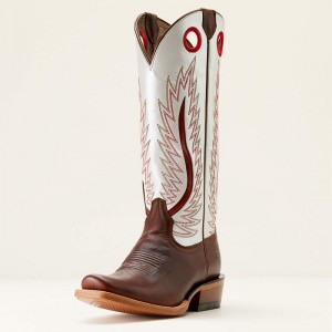 Rich Java/Pearly White Ariat Futurity Fort Worth Western Boot | 05HUCTOKR