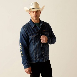 Richford Ariat Denim Team Trucker Jacket | 83RDLTSZI