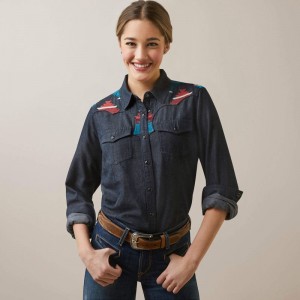 Rinsed Ariat Dutton Shirt | 53RGLEIFB