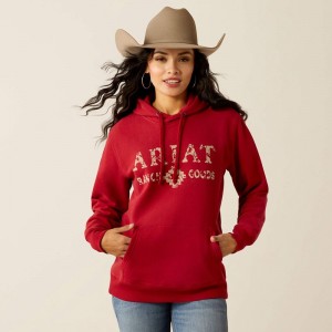 Rio Red Ariat Ranch Goods Hoodie | 24UCAWYBT