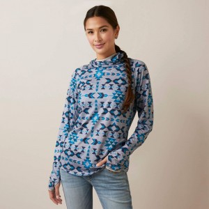 Riverton Print Ariat Laguna Hoodie | 74PMDFGEY