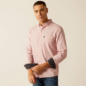 Rose Ariat Marshall Stretch Modern Fit Shirt | 39PJHBZXL