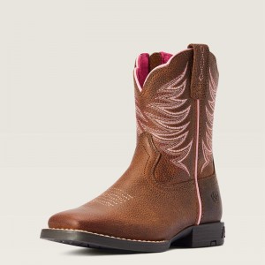 Rowdy Brown Ariat Bk Child Firecatcher Western Boot | 48KAVCJEG