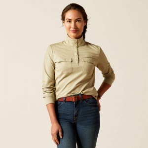 Sage Heather Ariat Hillcoombe Top | 48KRMZWXE