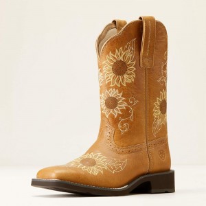 Sanded Tan Ariat Blossom Western Boot | 58OCQBXKV