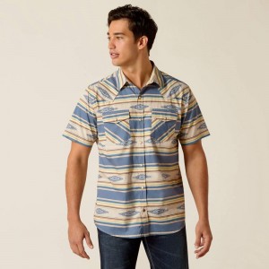 Sandshell Ariat Hebastian Retro Fit Shirt | 04ZCLNHQV