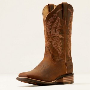 Sassy Brown Ariat Olena Western Boot | 34QXKTHNJ