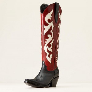 Satin Black Ariat Elvira Stretchfit Western Boot | 26ETYXQDO