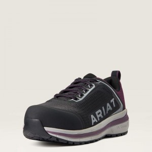 Shadow Purple Ariat Outpace™ Composite Toe Safety Shoe | 52TYGLAHC