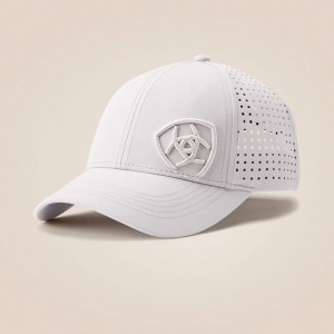 Silver Grey Ariat Tri Factor Cap | 76SQZCUVY