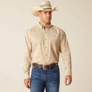 Simply Taupe Ariat 360 Airflow Classic Fit Shirt | 08KDAJXWL