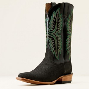 Smokey Roughout/Black Ariat Futurity Rider Cowboy Boot | 42SQPABKV