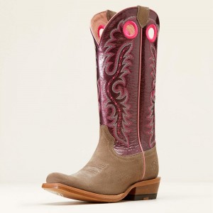 Smokey Roughout Ariat Futurity Boon Western Boot | 98MOTUIJS