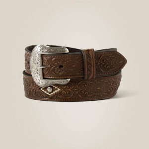 Tan Ariat Diamond Medallion Belt | 79MRYAVOK