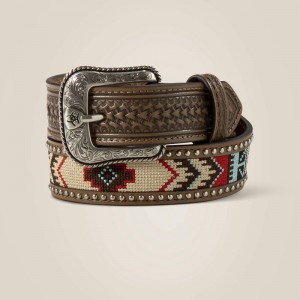 Tan Ariat Southwest Stitch Multi Belt | 45OWJYAVE