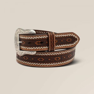 Tan Ariat Whip Stitch Belt | 17ARGFHOZ