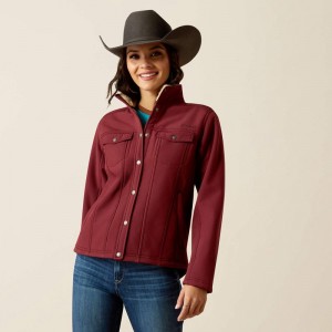 Tawny Port Ariat Berber Back Softshell Jacket | 10TOKQXCP