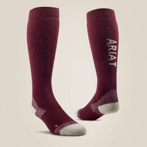 Tawny Port Ariat Country Performance Merino Socks | 17FUKBMVP