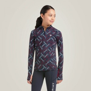 Team Print Ariat Lowell 2.0 1/4 Zip Baselayer | 97KFZBWLJ