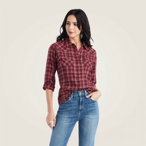 Trailblaze Plaid Ariat Real Trail Blaze Shirt | 16HGQAJZI