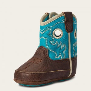 Turquoise Aqua Ariat Lk Lil' Stompers Boston Boot | 14SCFANXL