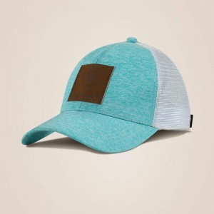 Turquoise Ariat Logo Patch Cap | 70WRAXLNY