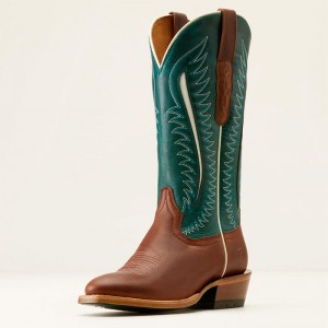 Umber Rust/Turquoise Nights Ariat Futurity Limited Western Boot | 17HAWJTXG