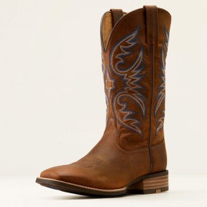 Weathered Chestnut Ariat Ricochet Cowboy Boot | 94GAWNXIP