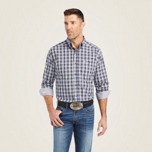 White Ariat Relentless Risky Stretch Classic Fit Shirt | 28LJFVBQH