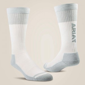 White Ariat Venttek® Over The Calf Boot Sock 2 Pair Pack | 23PKVBEUT