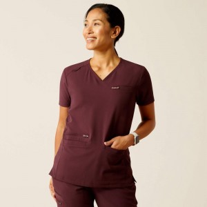 Winetasting Ariat Clara 6 Pocket Scrub Top | 15VEJITUQ