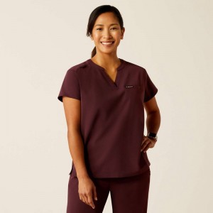 Winetasting Ariat Eliza Fashion Scrub Top | 26BVEXSKF