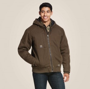 Wren Ariat Rebar Washed Duracanvas Insulated Jacket | 25BFYATDW