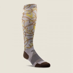 Zinc Bridle Ariat Tek Slim Printed Socks | 82LMNFVKJ