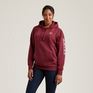 Zinfandel Ariat Logo Hoodie | 52QPEJARS