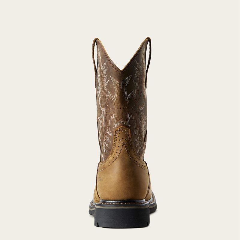 Aged Bark Ariat Sierra Wide Square Toe Work Boot | 84EZPXITQ