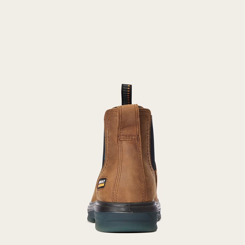 Aged Bark Ariat Turbo Chelsea Waterproof Work Boot | 90EBVNCZJ