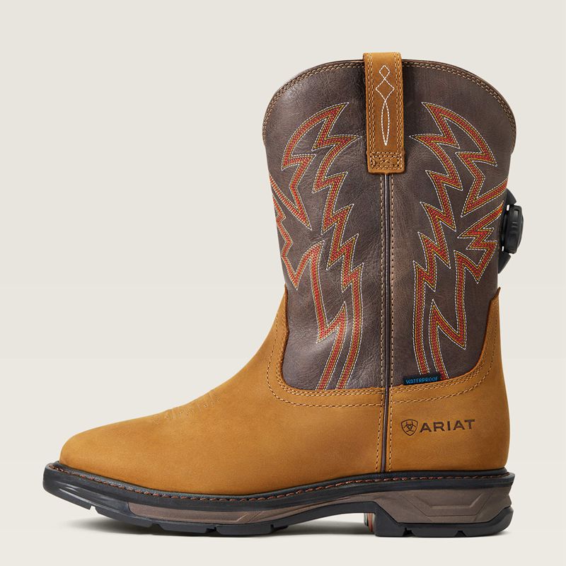 Aged Bark Ariat Workhog Xt Boa Waterproof Work Boot | 14BAEJGNH