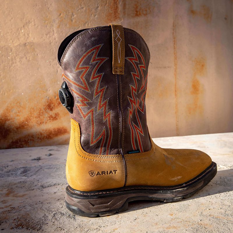 Aged Bark Ariat Workhog Xt Boa Waterproof Work Boot | 14BAEJGNH