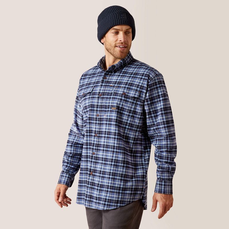 Allure Plaid Ariat Rebar Flannel Durastretch Work Shirt | 19EFGILNU